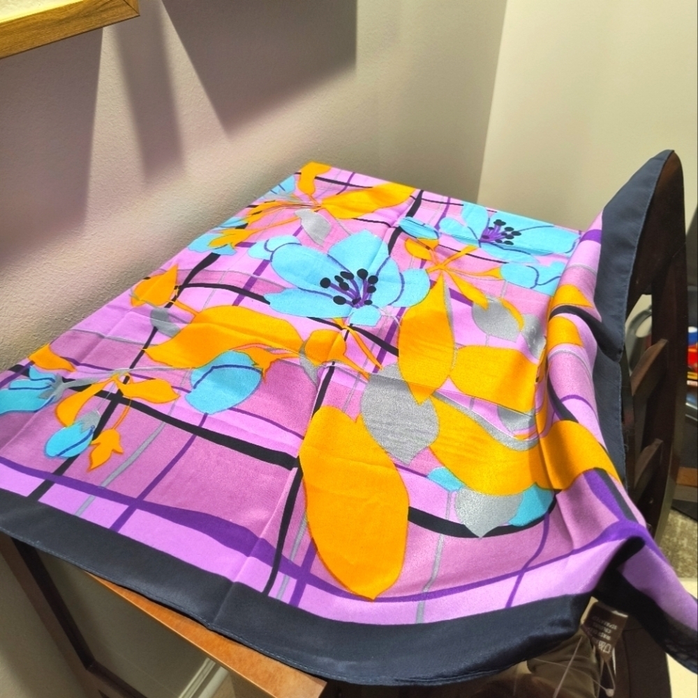 New Raj 100% silk scarf (purple)